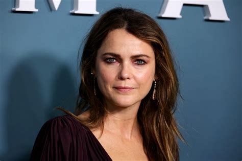 Keri Russell Shows Sexy Bikini Body in Floral Suit—Look!